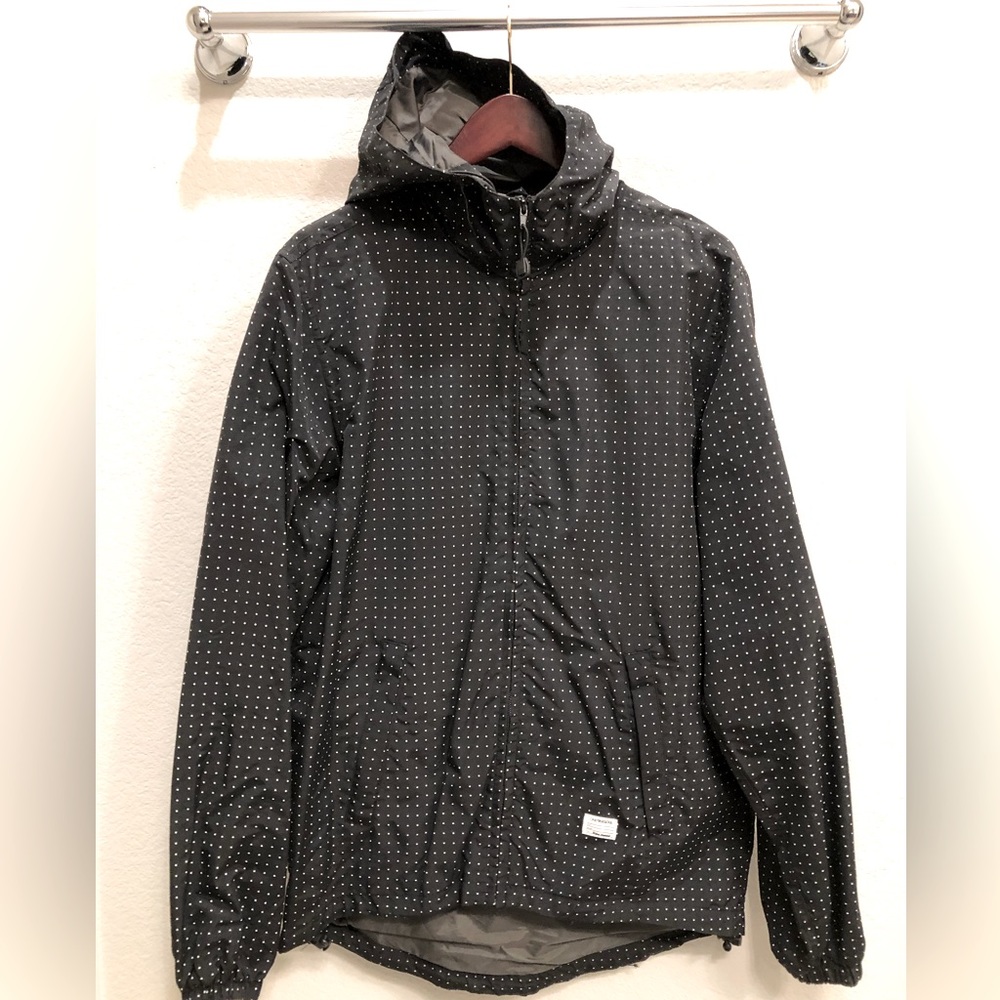 OneTrueSoul Jacket Black w/white polka dot, size Large